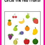 circle the green fruits! (1)