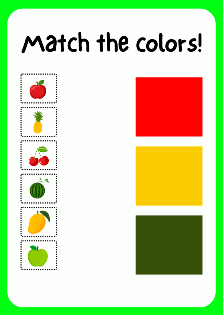 circle the green fruits! (2)